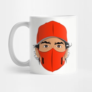 Carlos in Red Mug